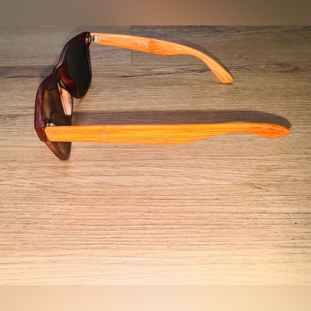 Brown Translucent Frame Sunglasses With Dark Lens… - image 3